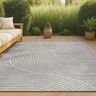 Skagen Minimalist Curve Geometric Area Rug