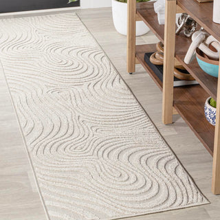 Maribo Abstract Groovy Striped Area Rug - JONATHAN Y