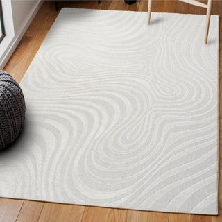 Maribo Abstract Groovy Striped Area Rug - JONATHAN Y