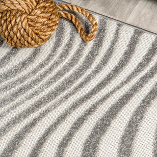 Maribo Abstract Groovy Striped Area Rug - JONATHAN Y