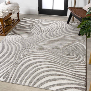 Maribo Abstract Groovy Striped Area Rug - JONATHAN Y