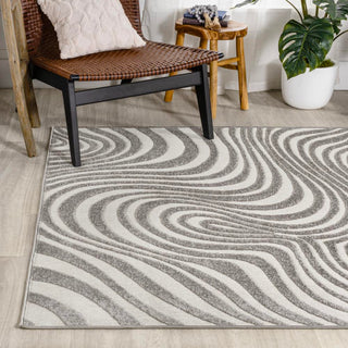 Maribo Abstract Groovy Striped Area Rug - JONATHAN Y