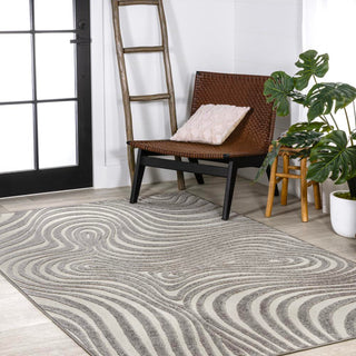 Maribo Abstract Groovy Striped Area Rug - JONATHAN Y