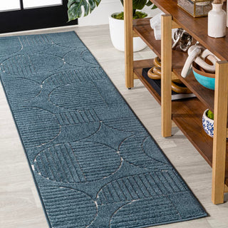 Nordby Geometric Arch Scandi Striped Area Rug - JONATHAN Y