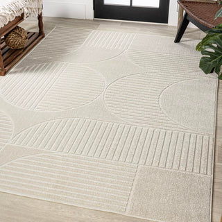 Nordby Geometric Arch Scandi Striped Area Rug - JONATHAN Y