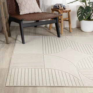 Nordby Geometric Arch Scandi Striped Area Rug - JONATHAN Y