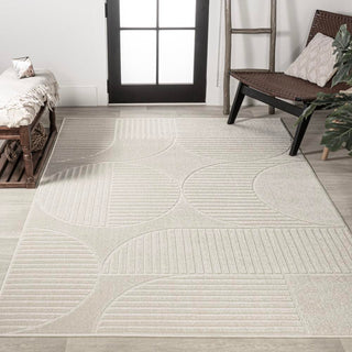 Nordby Geometric Arch Scandi Striped Area Rug - JONATHAN Y