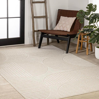 Nordby Geometric Arch Scandi Striped Area Rug - JONATHAN Y
