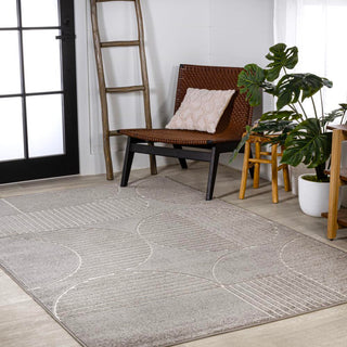 Nordby Geometric Arch Scandi Striped Area Rug