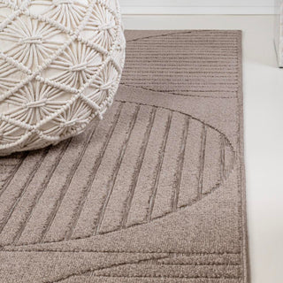 Nordby Geometric Arch Scandi Striped Area Rug