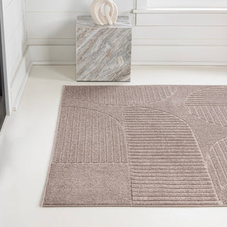 Nordby Geometric Arch Scandi Striped Area Rug