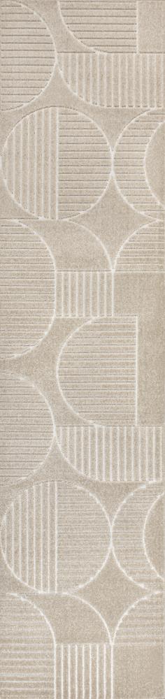 Nordby Geometric Arch Scandi Striped Area Rug