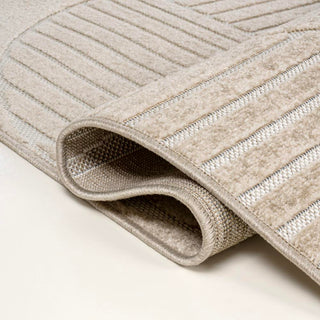 Nordby Geometric Arch Scandi Striped Area Rug