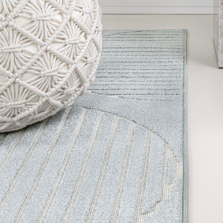 Nordby Geometric Arch Scandi Striped Area Rug