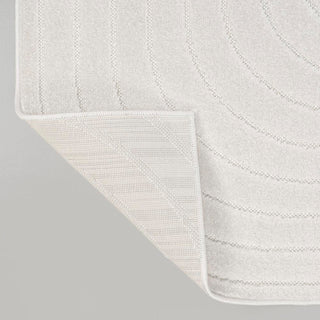 Freya High-Low Modern Scandinavian Arch Stripe Monotone Indoor/Outdoor Area Rug - JONATHAN Y