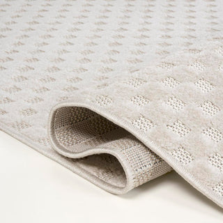 Finn High-Low Modern Minimalist Checkered Monotone Indoor/Outdoor Area Rug - JONATHAN Y