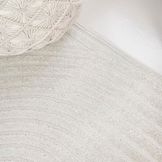 Sofia High-Low MidCentury Modern Arch Stripe Two-Tone Indoor/Outdoor Area Rug - JONATHAN Y