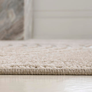 Sofia High-Low MidCentury Modern Arch Stripe Two-Tone Indoor/Outdoor Area Rug - JONATHAN Y
