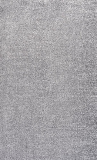 Haze Solid Low-pile Area Rug Gray - JONATHAN Y