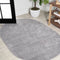 Haze Solid Low-pile Area Rug Gray