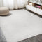 Haze Solid Low-pile Area Rug Ivory