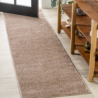 Haze Solid Low-pile Area Rug Beige