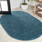 Haze Solid Low-pile Area Rug Turquoise