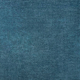 Haze Solid Low-pile Area Rug Turquoise