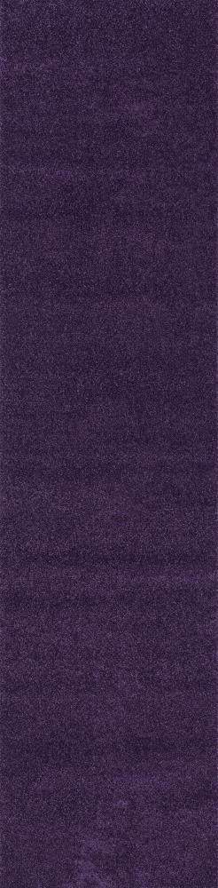 Haze Solid Low-pile Area Rug Purple - JONATHAN Y