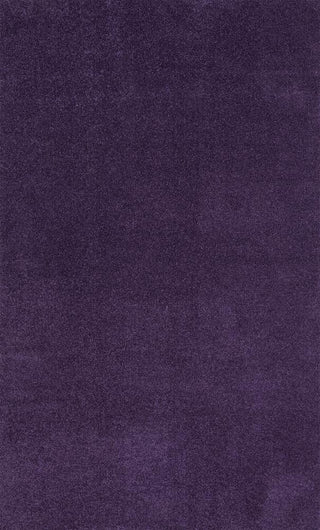 Haze Solid Low-pile Area Rug Purple - JONATHAN Y