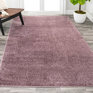 Haze Solid Low-pile Area Rug Light Purple