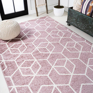 Tumbling Blocks Modern Geometric Area Rug - JONATHAN Y