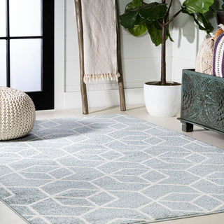 Tumbling Blocks Modern Geometric Area Rug