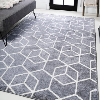 Tumbling Blocks Modern Geometric Area Rug 2