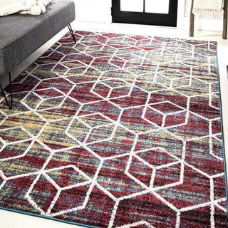 Tumbling Blocks Modern Geometric Area Rug 2