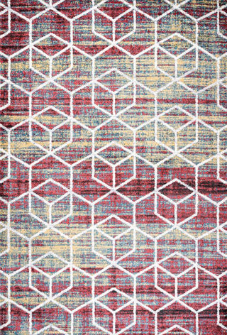 Tumbling Blocks Modern Geometric Area Rug 2