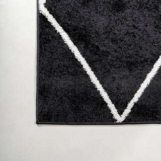 Cole Minimalist Diamond Trellis Area Rug - JONATHAN Y