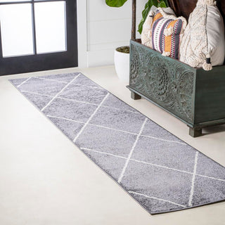 Cole Minimalist Diamond Trellis Area Rug