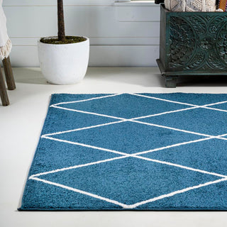 Cole Minimalist Diamond Trellis Area Rug