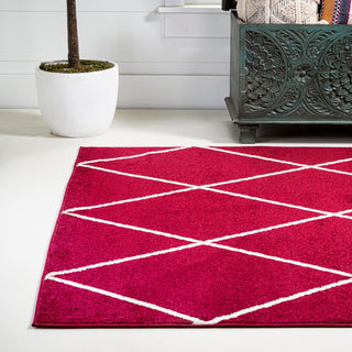 Cole Minimalist Diamond Trellis Area Rug