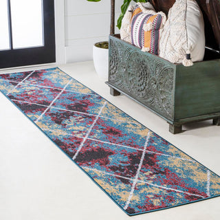 Cole Minimalist Diamond Trellis Area Rug