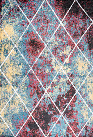 Cole Minimalist Diamond Trellis Area Rug