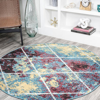 Cole Minimalist Diamond Trellis Area Rug