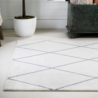 Cole Minimalist Diamond Trellis Area Rug