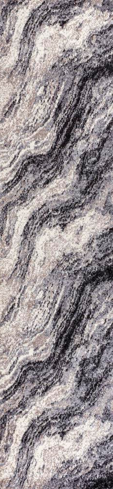 Kassia Contemporary Glam Abstract Marble Area Rug - JONATHAN Y