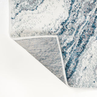 Kassia Contemporary Glam Abstract Marble Area Rug - JONATHAN Y