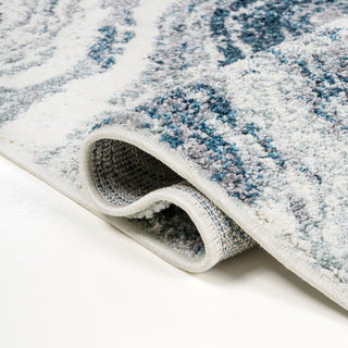 Kassia Contemporary Glam Abstract Marble Area Rug - JONATHAN Y