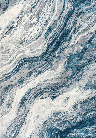 Kassia Contemporary Glam Abstract Marble Area Rug - JONATHAN Y