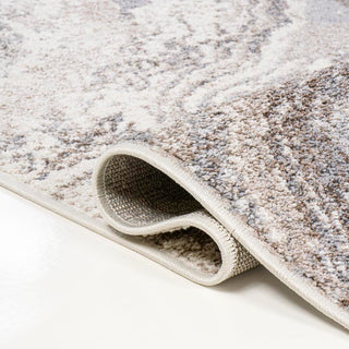 Kassia Contemporary Glam Abstract Marble Area Rug - JONATHAN Y