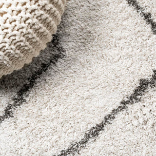 Inca Moroccan Diamond Shag Area Rug - JONATHAN Y